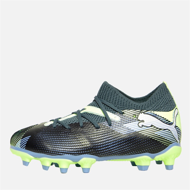 Puma Boys Future 7 Match FG/AG Firm/Artificial Ground Football Boots Gray Skies - Size 5