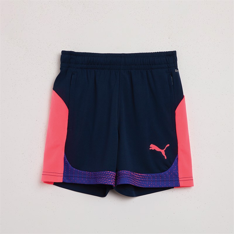 Puma Junior Individualfinal Training Shorts Club Navy - Size 7/8Y