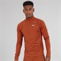 Puma Mens Run Cloudspun 1/4 Zip Running Top Mars Red