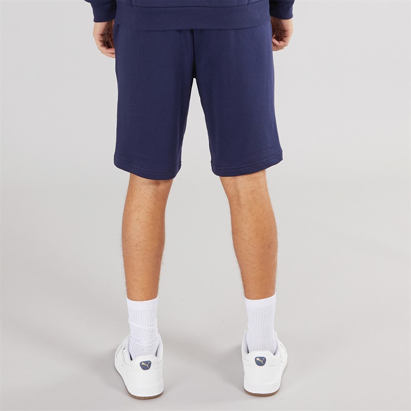 Puma Mens Essentials Logo Fleece Shorts Peacoat