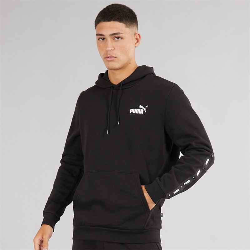 Puma Mens Essentials+ Tape Hoodie Puma Black