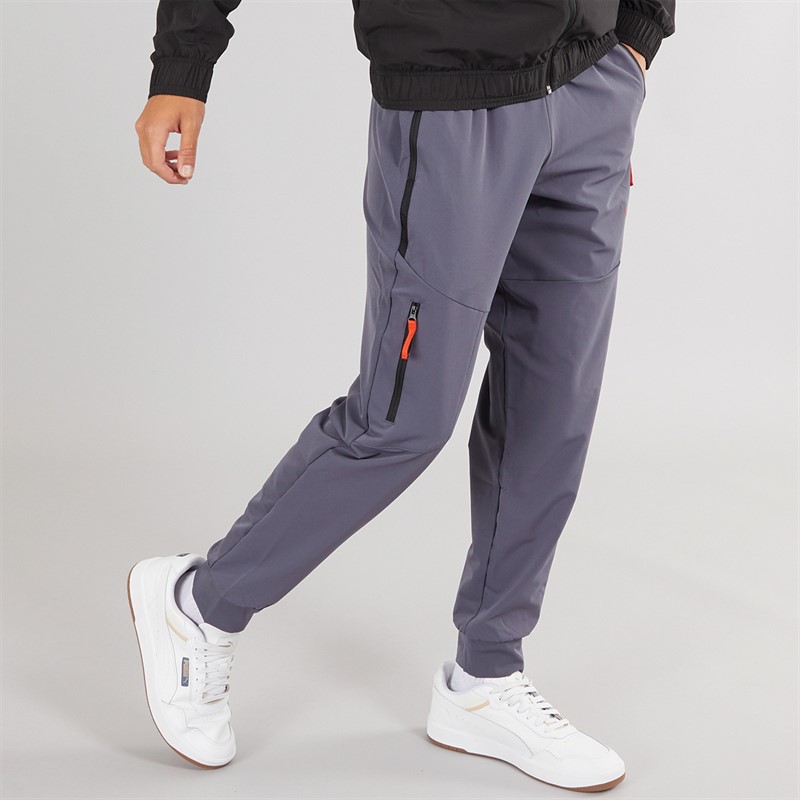 Puma Mens Pumatech Woven Track Pants Grey/Red