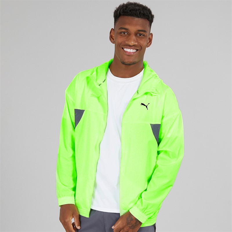 Puma Mens Always On Woven Training Jacket Fizzy Apple - Size S