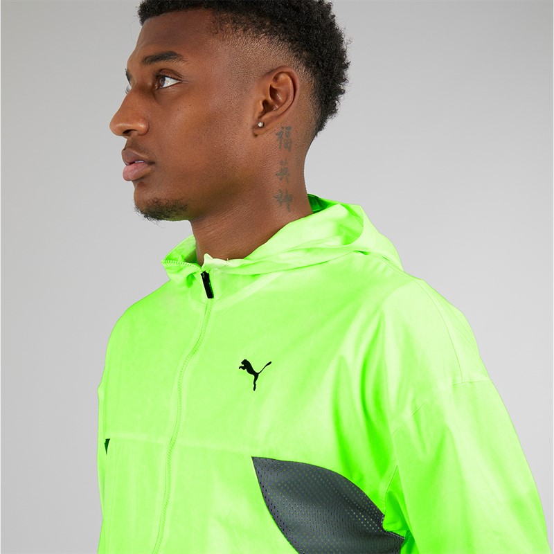 Puma Mens Always On Woven Training Jacket Fizzy Apple