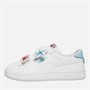 Puma Infant Girls Smash 3.0 Badges V Trainers White/Blue/Red