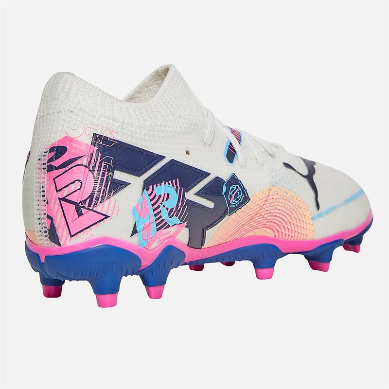 Puma Junior Future 7 Match Vol. Up FG/AG Firm/Artificial Ground Football Boots Puma White