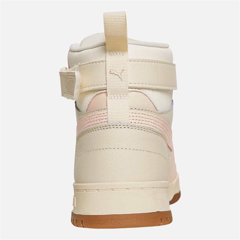 Puma Mens Rebound Game Trainers Snow/Pink Frosted/Ivory