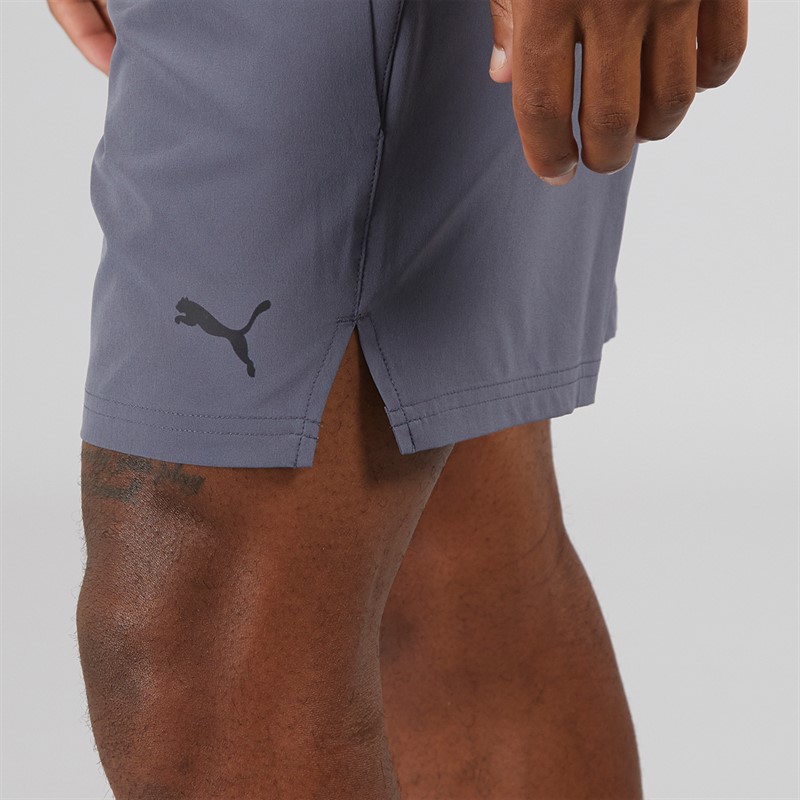 Puma Mens Energy 7 Inch Stretch Woven Training Shorts Galactic Gray