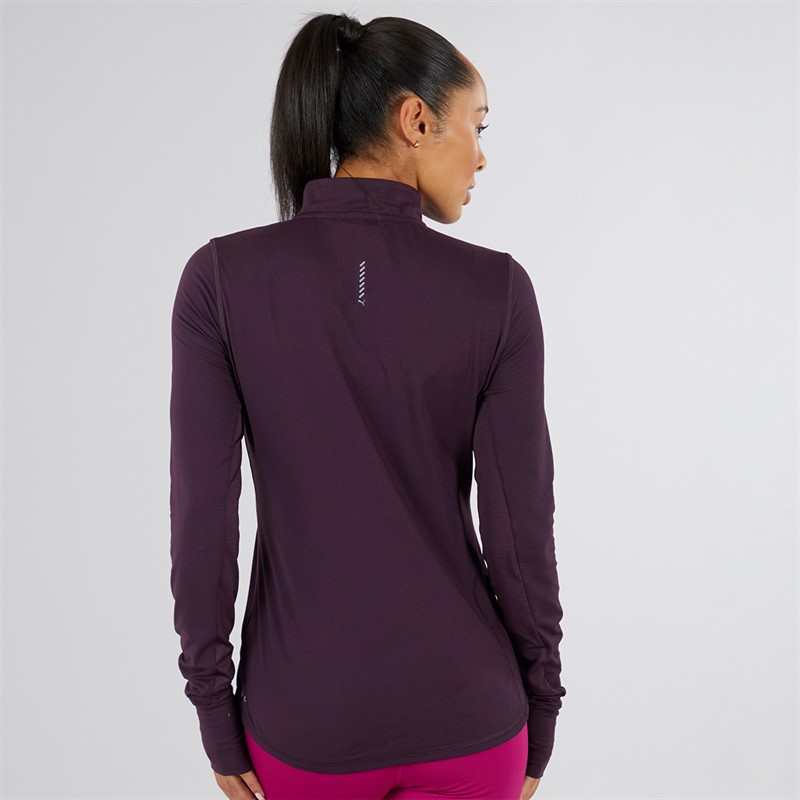 Puma Womens Run Favorite 1/4 Zip Dark Plum