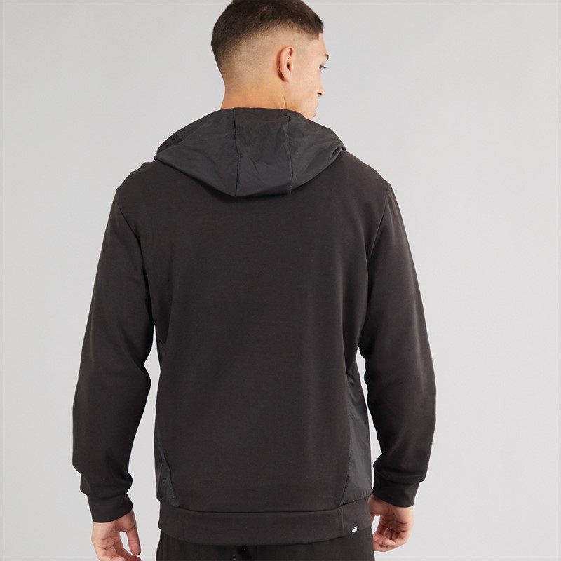 Puma Mens Rad/Cal 1/2 Zip Hooded Jacket Puma Black