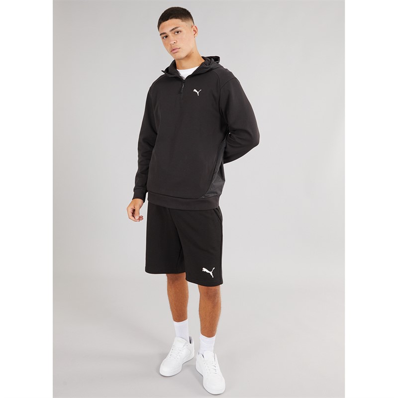 Puma Mens Rad/Cal 1/2 Zip Hooded Jacket Puma Black