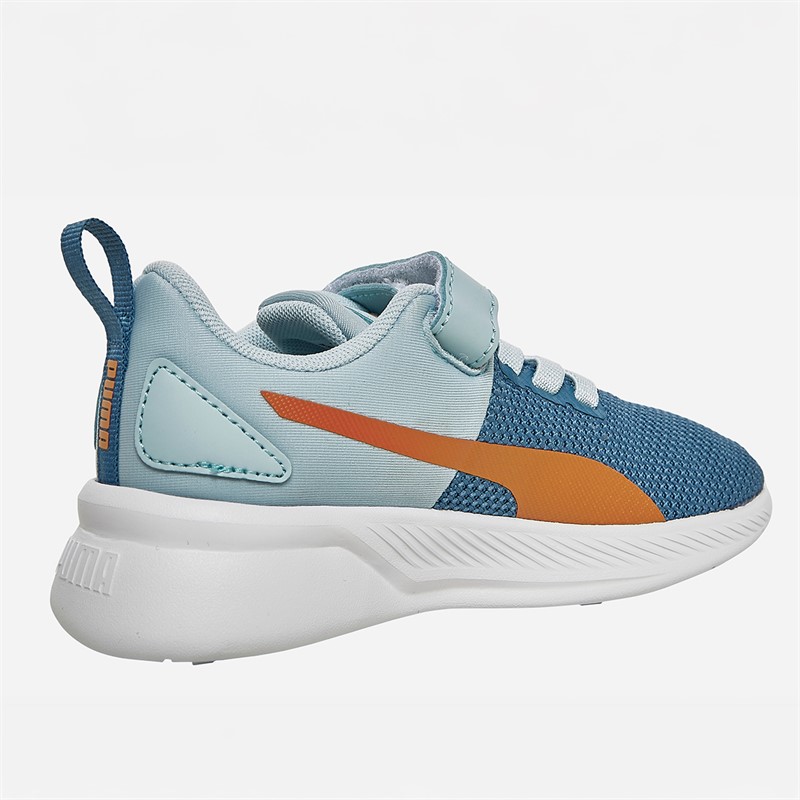 Puma Kids Flyer Runner V Trainers Blue/Orange