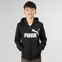 Puma Junior Boys Essentials Big Logo Full Zip Hoodie Puma Black