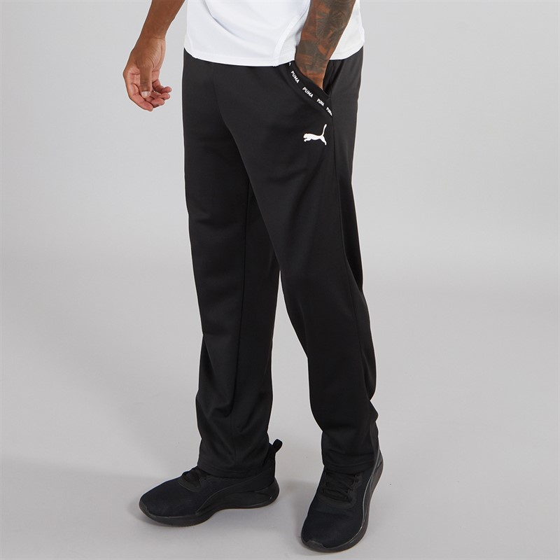 Puma Mens Puma Fit Taped Pwrfleece Lite Training Joggers Puma Black