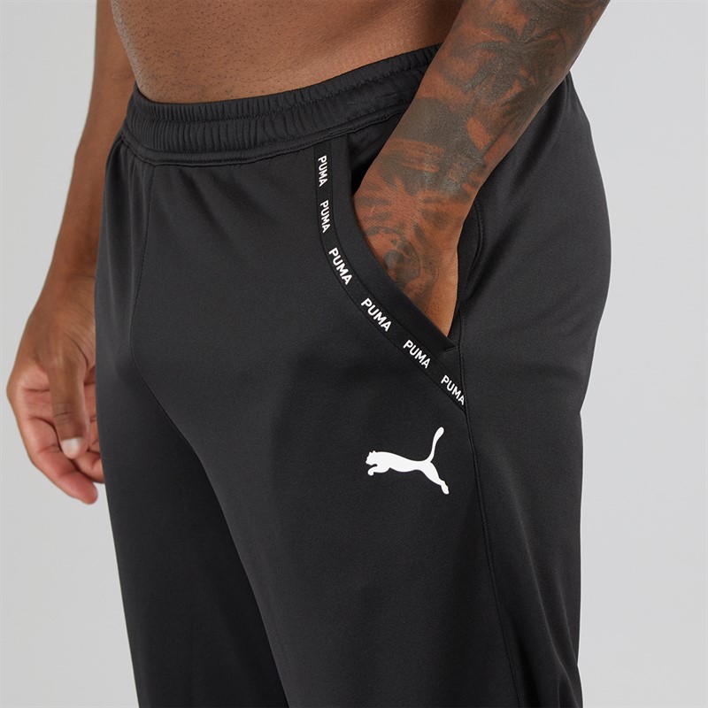 Puma Mens Puma Fit Taped Pwrfleece Lite Training Joggers Puma Black