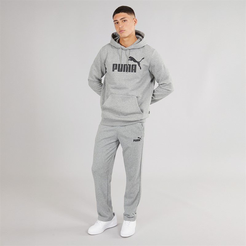 Puma Mens Essentials Big Logo Hoodie Medium Grey Heather