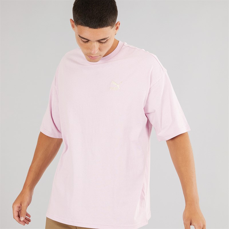 Puma Mens Better Classics Oversized T-Shirt Grape Mist