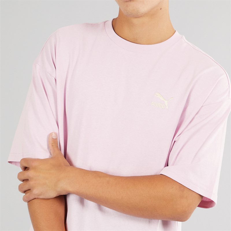 Puma Mens Better Classics Oversized T-Shirt Grape Mist