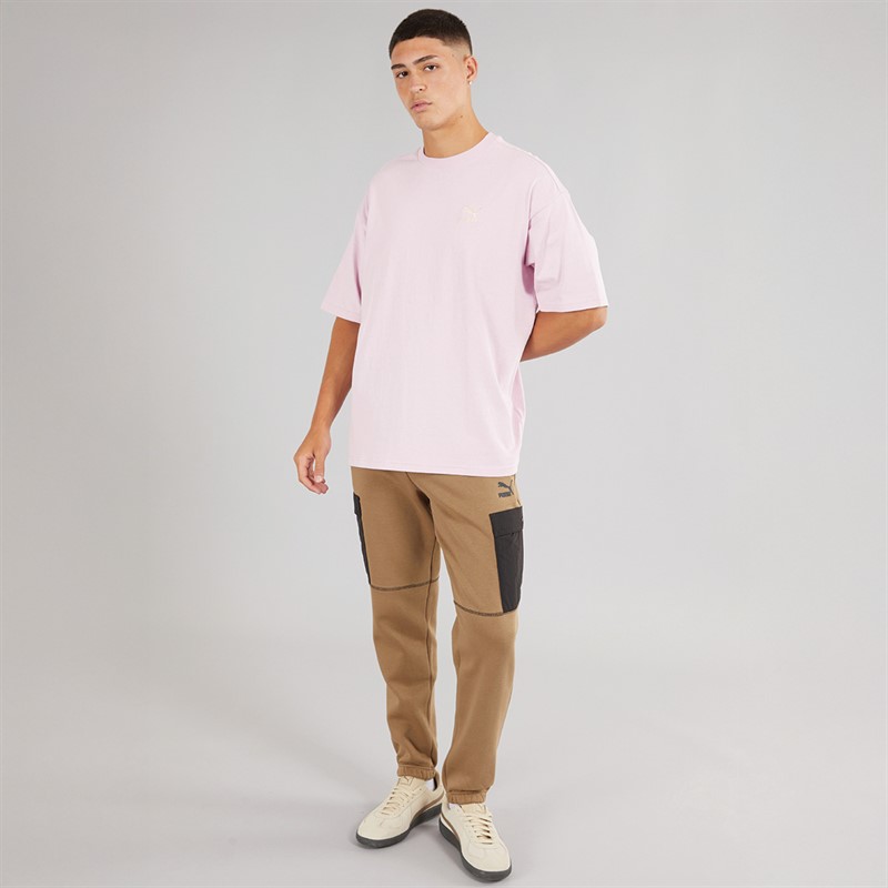 Puma Mens Better Classics Oversized T-Shirt Grape Mist