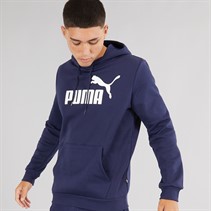 Puma Mens Essentials Big Logo Hoodie Peacoat