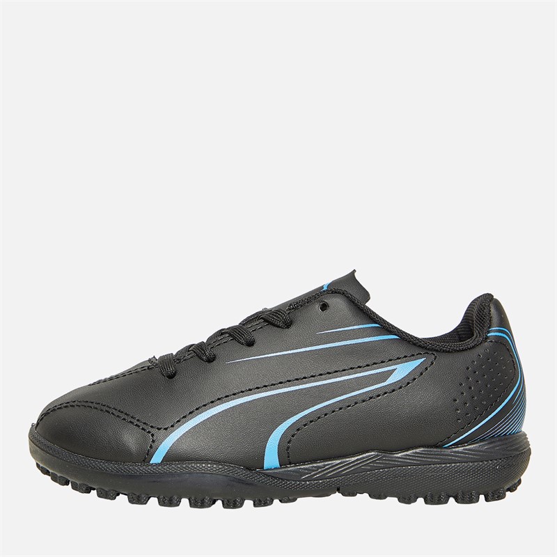 Puma Kids Vitoria TT Astro Football Boots Puma Black - Size 2.5