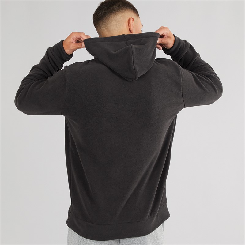 Puma Mens Essentials Elevated Polarfleece Hoodie Puma Black