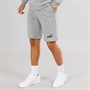 Puma Mens Essentials Logo Fleece Shorts Medium Grey Heather