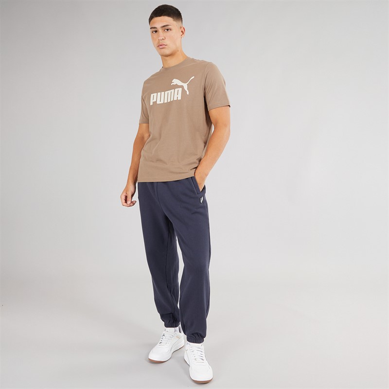 Puma Mens Essentials No. 1 Logo T-Shirt Totally Taupe