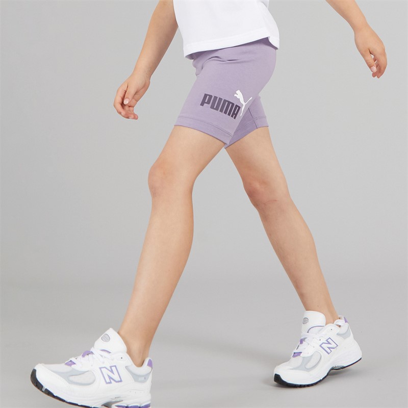 Puma Girls Essentials Logo Short Tights Pale Plum