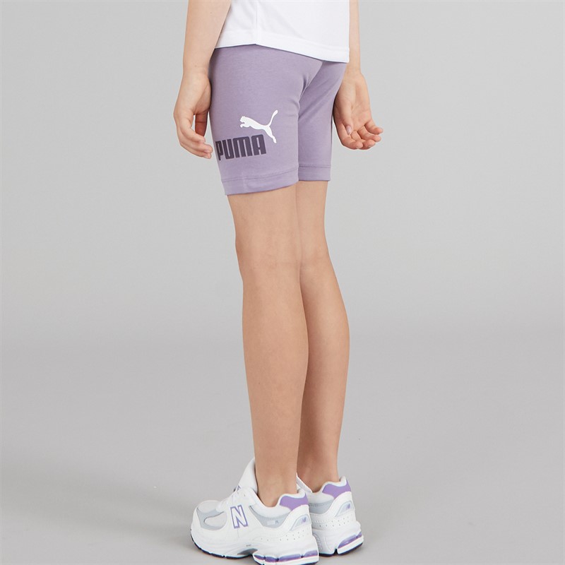 Puma Girls Essentials Logo Short Tights Pale Plum