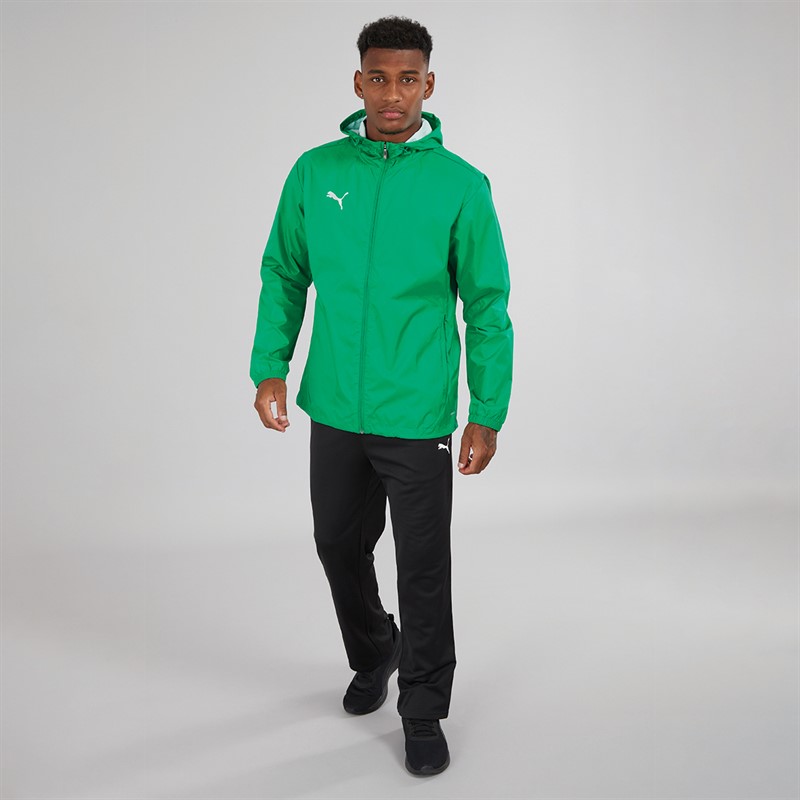 Puma Mens Teamfinal All Weather Jacket Green