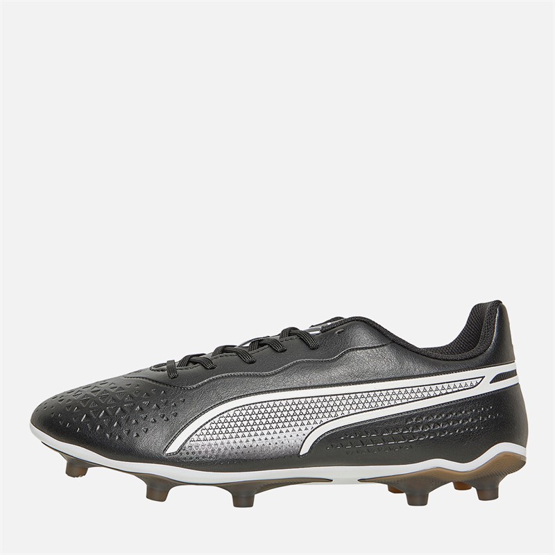 Puma Mens King Match FG/AG Firm/Artificial Ground Football Boots Black/White - Size 6