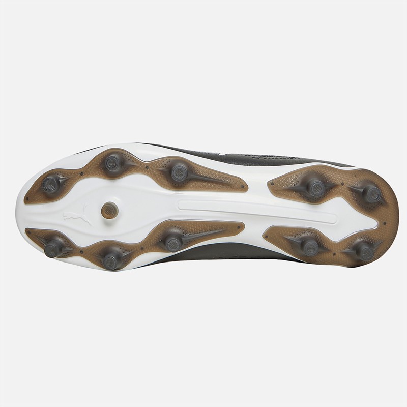 Puma Mens King Match FG/AG Firm/Artificial Ground Football Boots Black/White