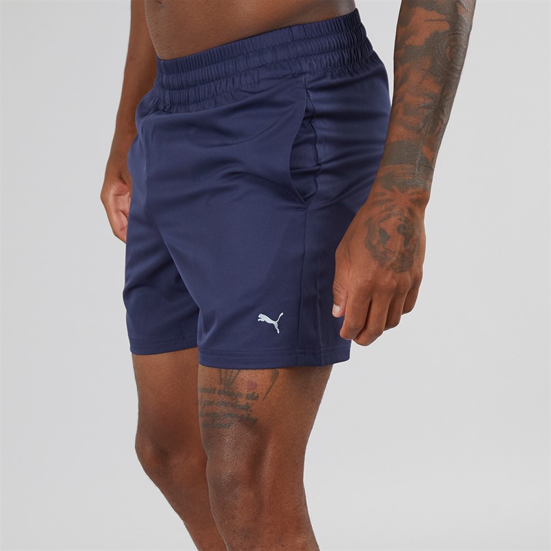Puma Mens Performance Woven 5 Inch Training Shorts Peacoat
