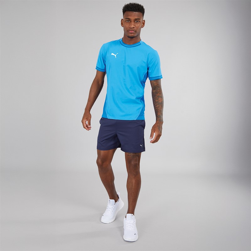 Puma Mens Performance Woven 5 Inch Training Shorts Peacoat