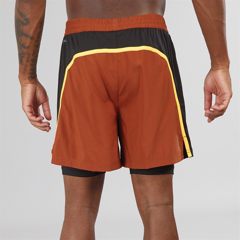 Puma Mens Run Favorite Velocity Woven 2-In-1 Running Shorts Red/Black