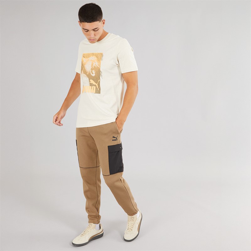 Puma Mens Graphics Photoprint T-Shirt Alpine Snow