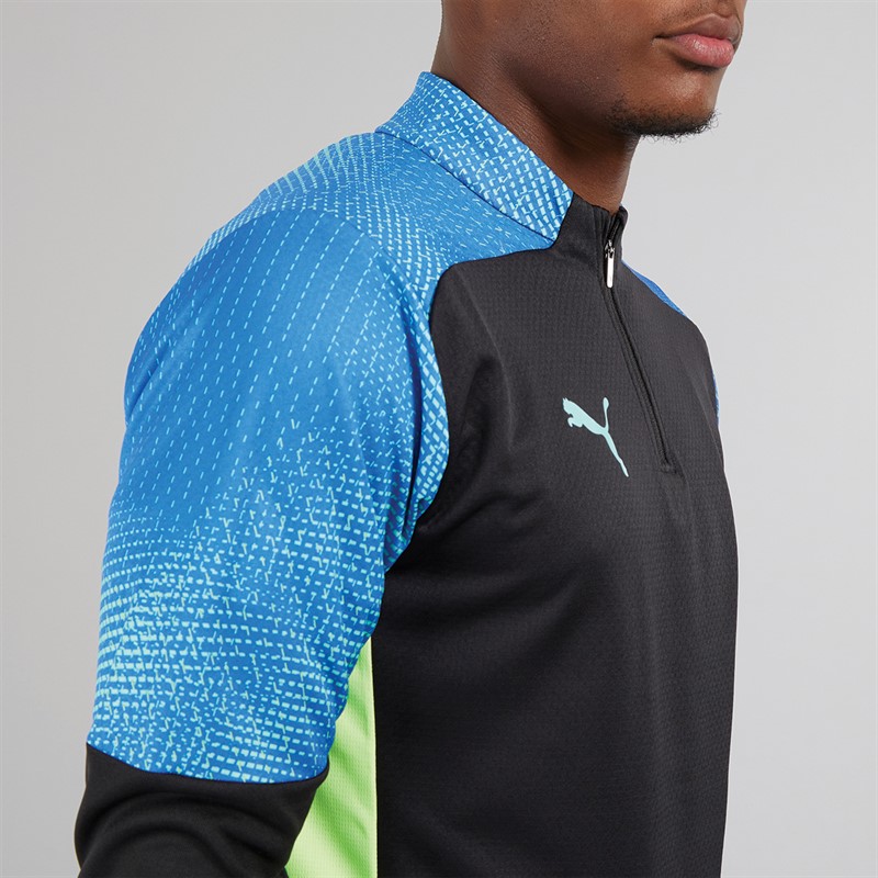 Puma Mens Individualfinal Training 1/4 Zip Top Puma Black
