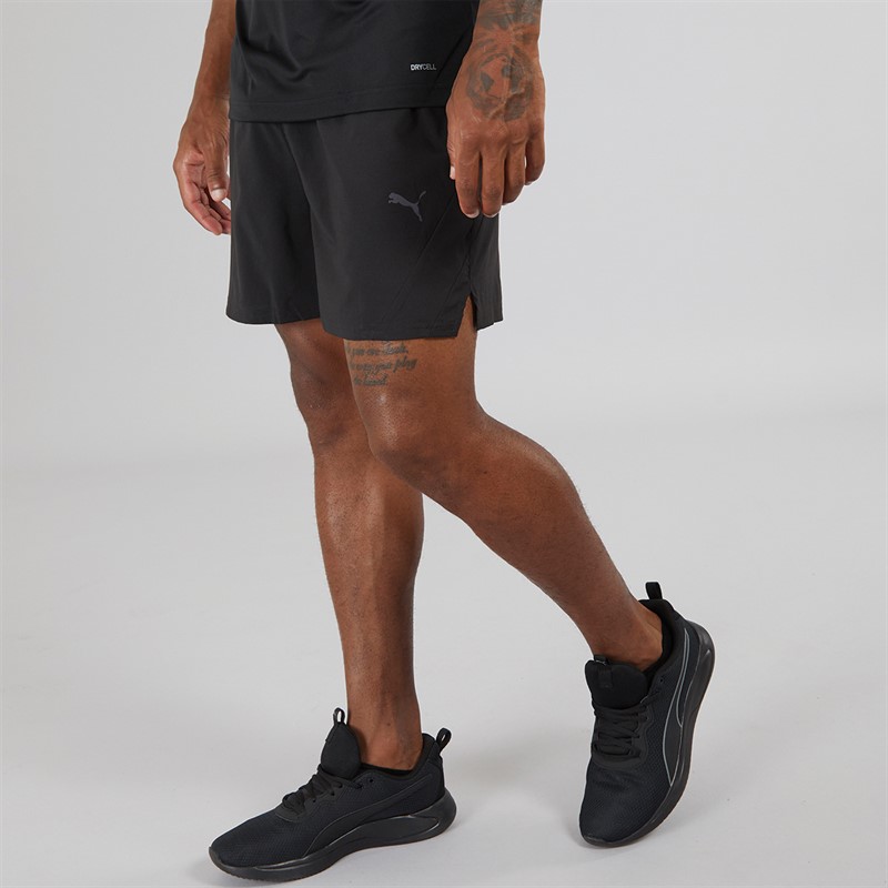 Puma Mens Training Woven 5 Inch Shorts Puma Black - Size XXL