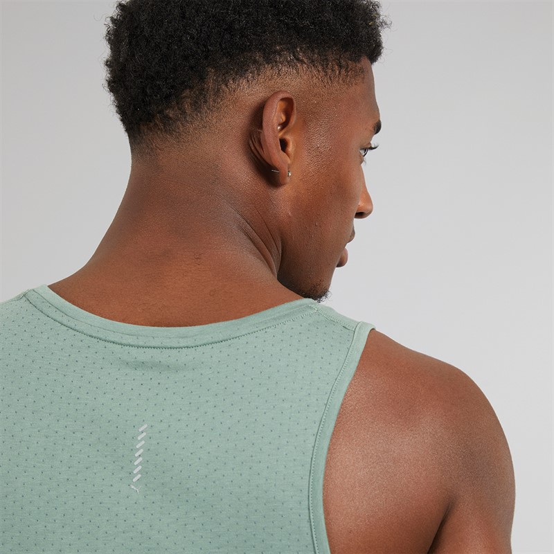Puma Mens Running Tank Eucalyptus