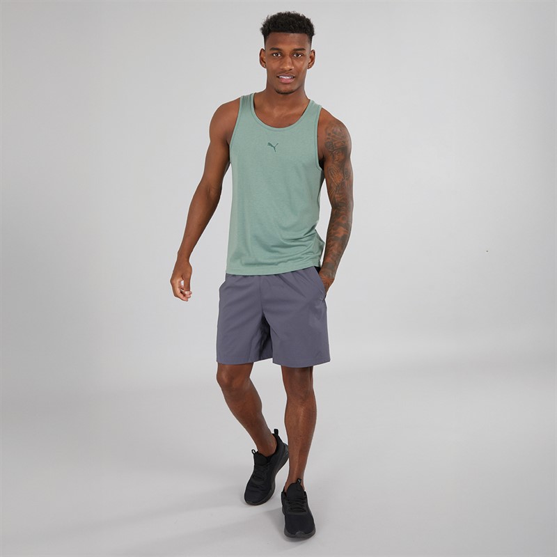 Puma Mens Running Tank Eucalyptus