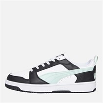 Puma Mens Rebound V6 Low Trainers Black/Blue/White