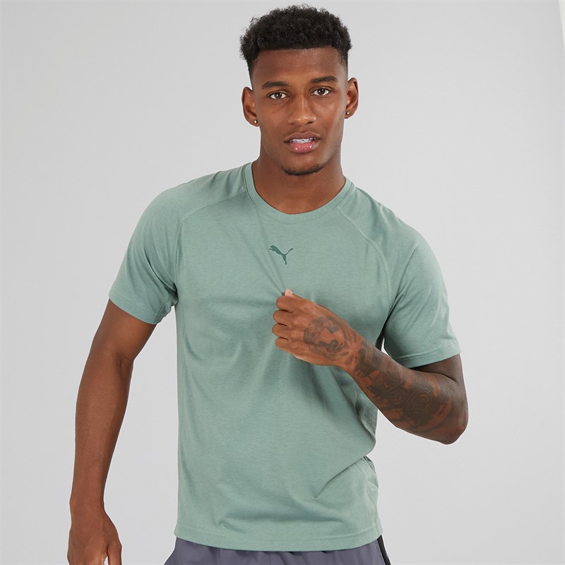 Puma Mens Running T-Shirt Eucalyptus - Size L