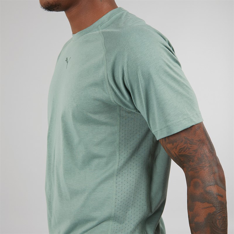 Puma Mens Running T-Shirt Eucalyptus
