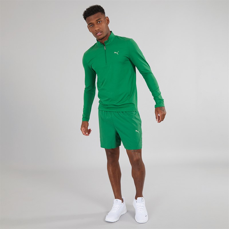 Puma Mens Training Woven 5 Inch Shorts Vine