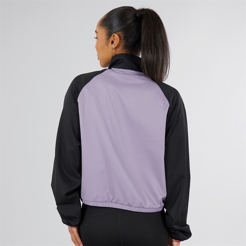 Puma Womens Hypernatural Woven Training 1/2 Zip Top Pale Plum