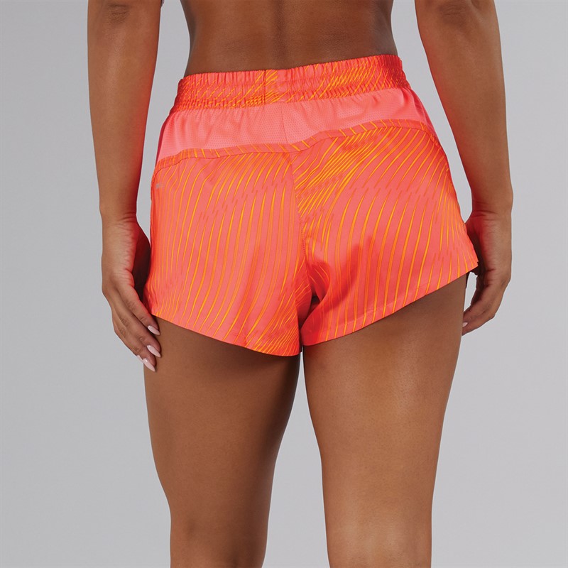 Puma Womens Run Favorite AOP Velocity 3 Shorts Sunset Glow/Sun Stream