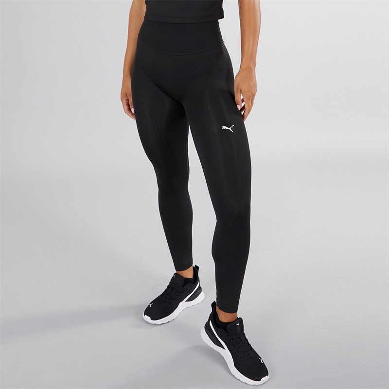 Puma Womens Shapeluxe Seamless Training High Waist Tights Puma Black - Size XS