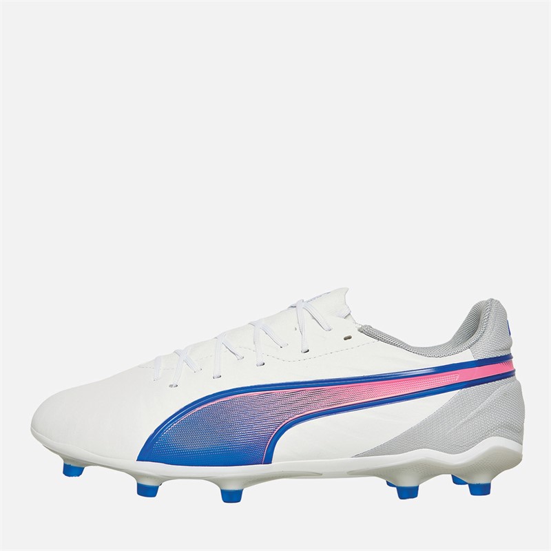 Puma Mens King Match FG/AG Firm/Artificial Ground Football Boots Puma White - Size 10