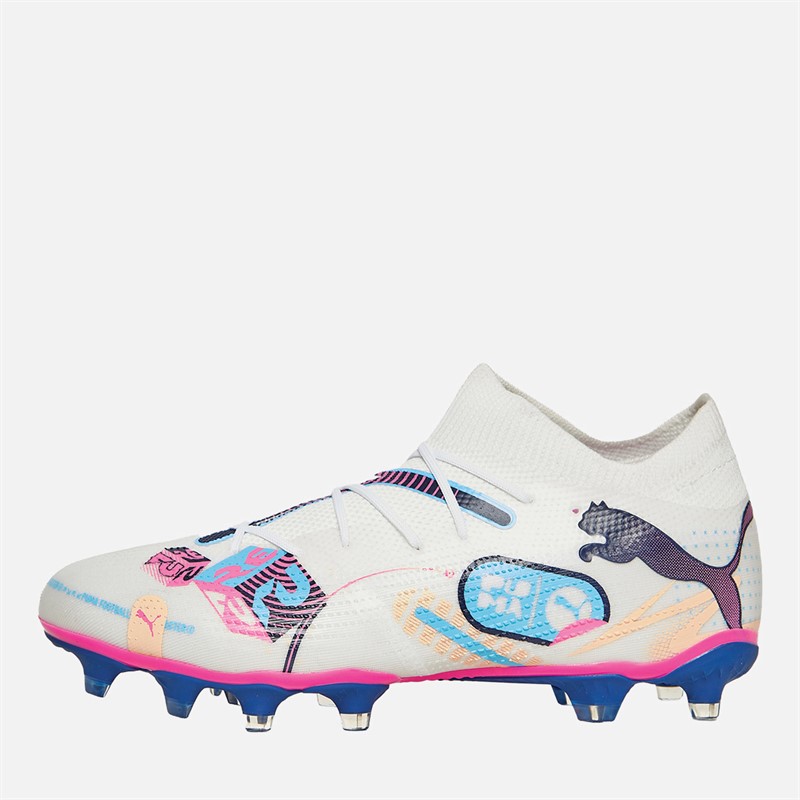 Puma Mens Future 7 Match Vol. Up FG/AG Firm/Artificial Ground Football Boots Puma White - Size 7